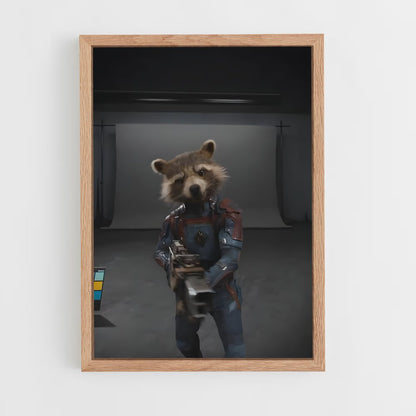ap-rocket raccoon-6 cadre Bois clair
