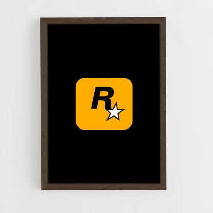 ap-rockstar games-1 cadre Bois foncé