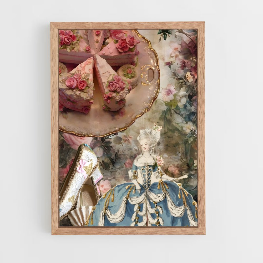 ap-rococo-12 cadre Bois clair