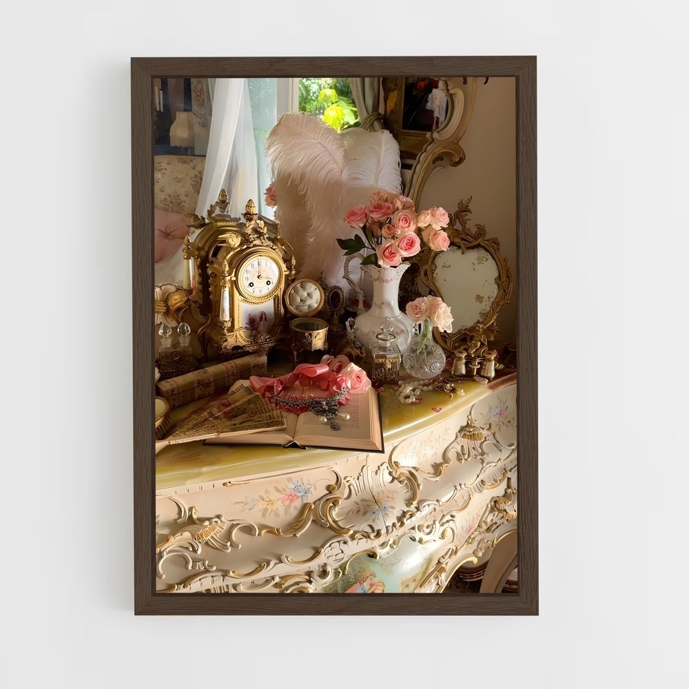 ap-rococo-3 cadre Bois foncé