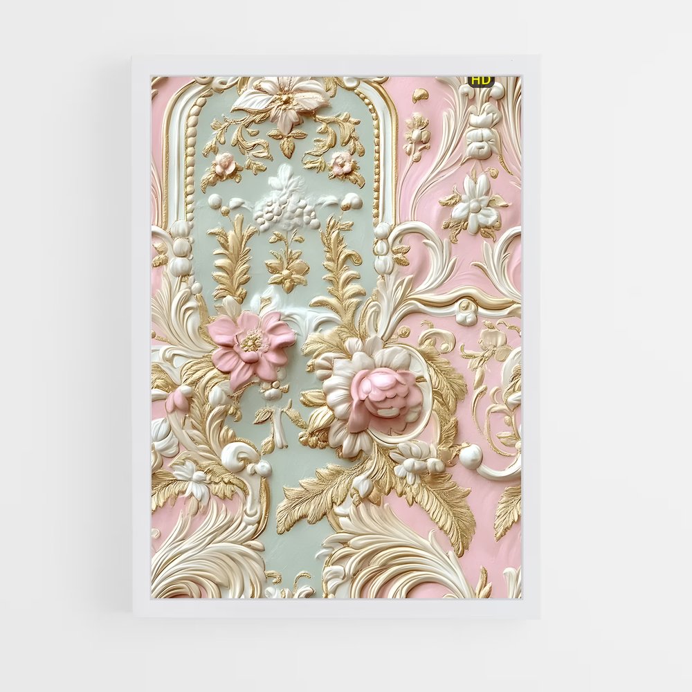 ap-rococo patterns-5 cadre Blanc
