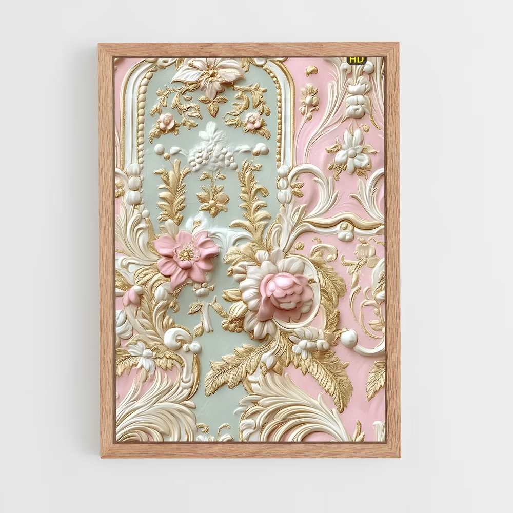 ap-rococo patterns-5 cadre Bois clair