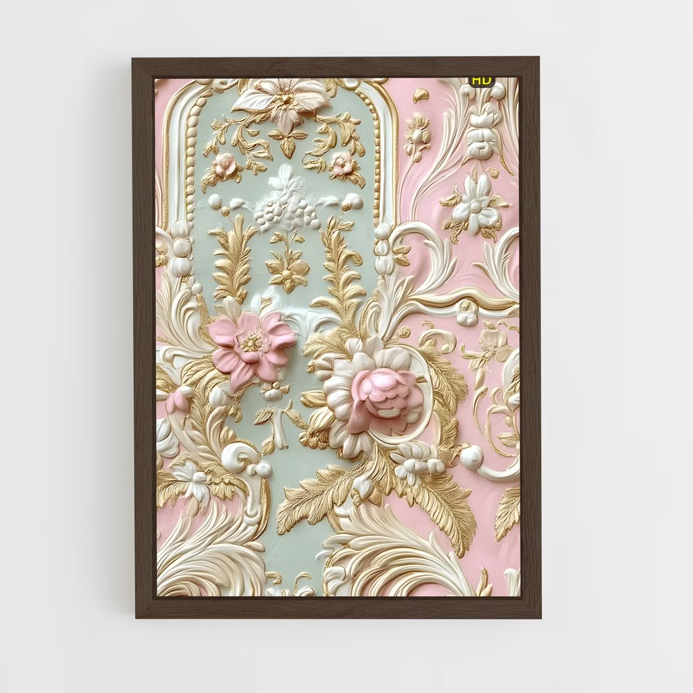 ap-rococo patterns-5 cadre Bois foncé