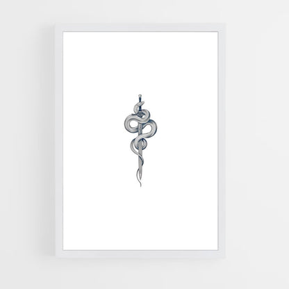 ap-rod of asclepius-1 cadre Blanc