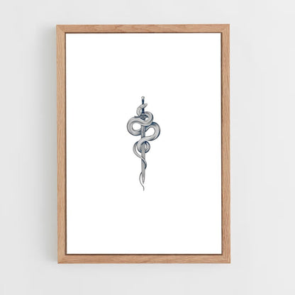 ap-rod of asclepius-1 cadre Bois clair