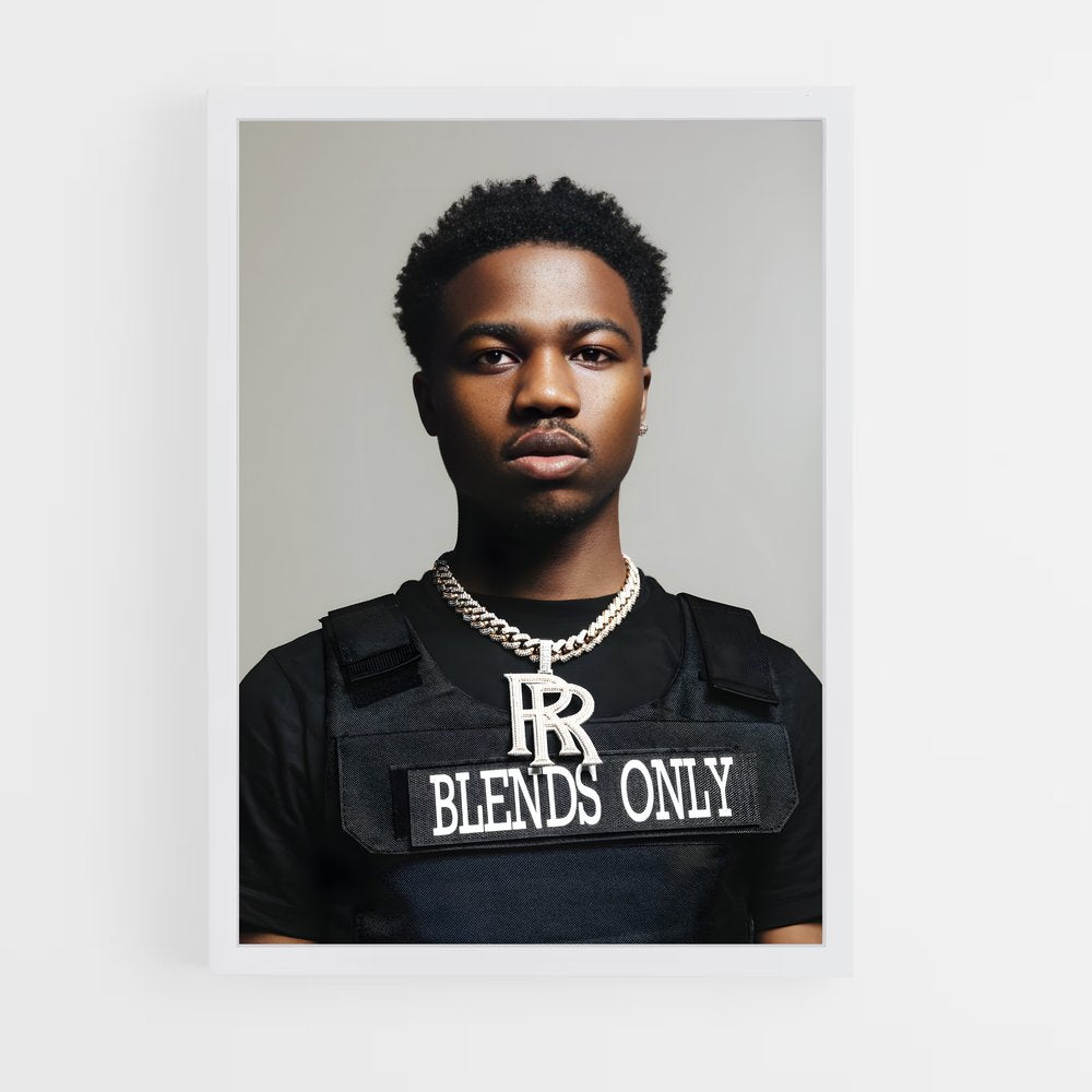 ap-roddy ricch-10 cadre Blanc