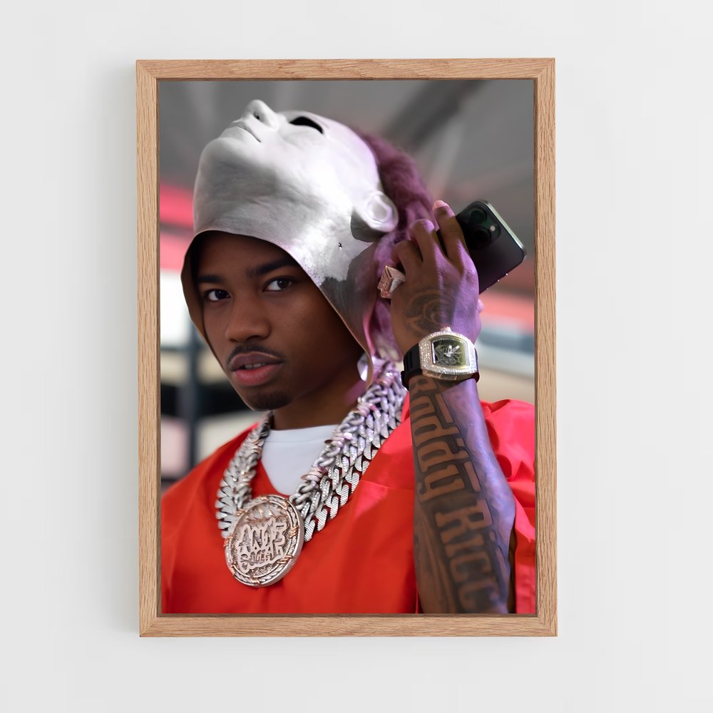 ap-roddy ricch-4 cadre Bois clair