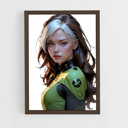 ap-rogue x-men-6 cadre Bois foncé