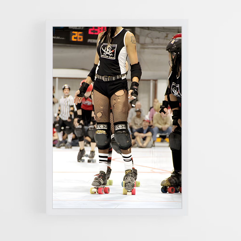 ap-roller derby-2 cadre Blanc
