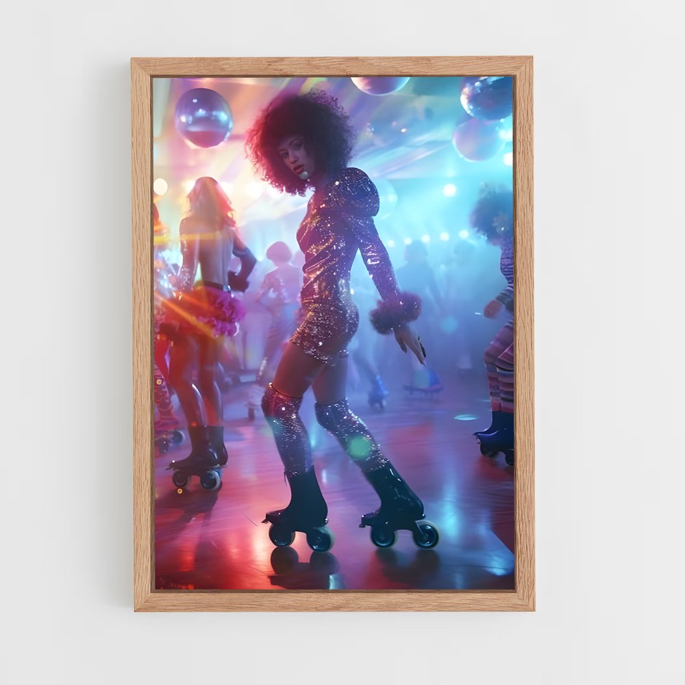 ap-roller disco championships-2 cadre Bois clair