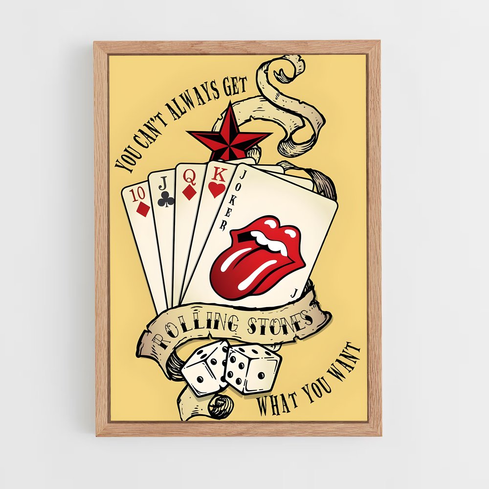 ap-rolling stones-1 cadre Bois clair