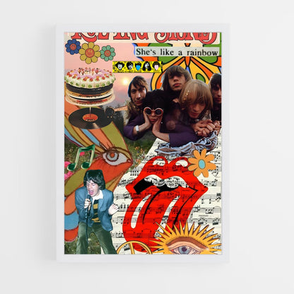 ap-rolling stones-2 cadre Blanc