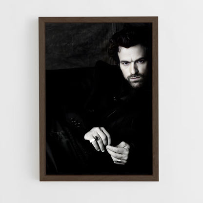 ap-romain duris-5 cadre Bois foncé