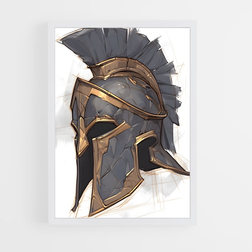 ap-roman helmet-4 cadre Blanc