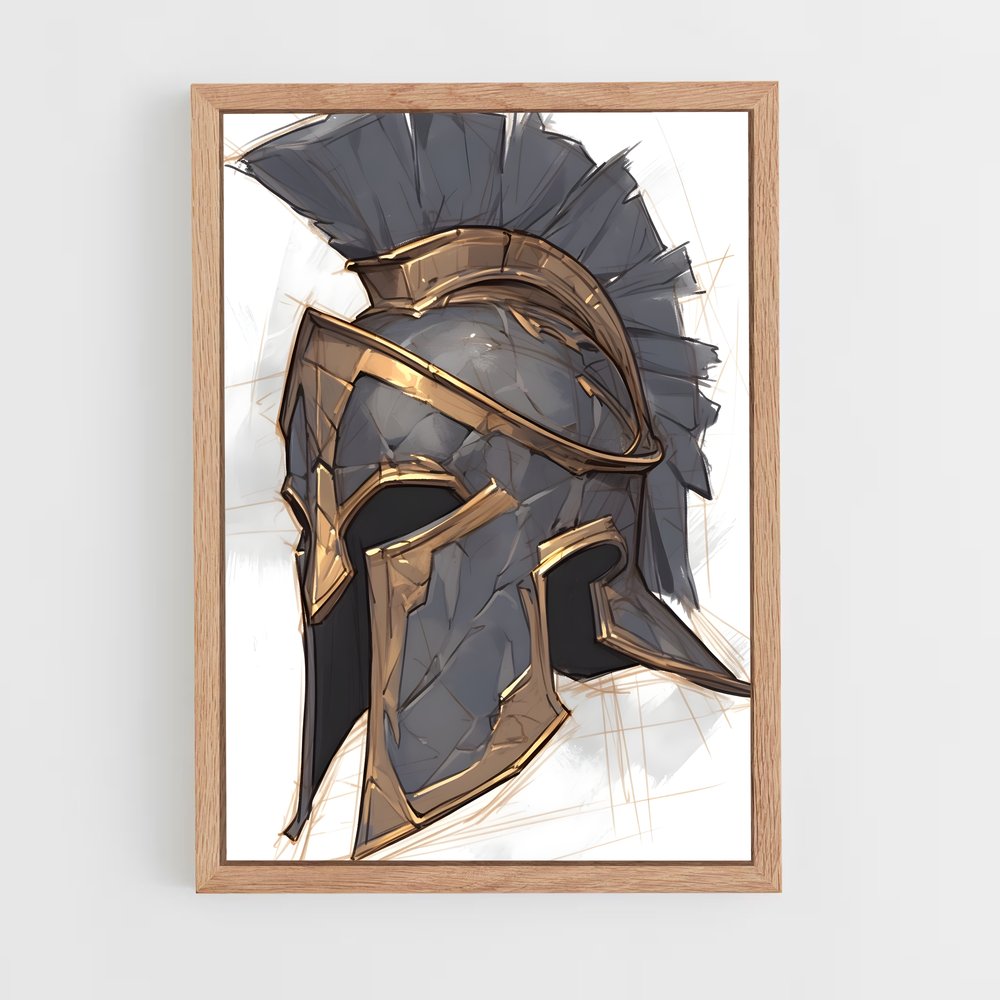 ap-roman helmet-4 cadre Bois clair