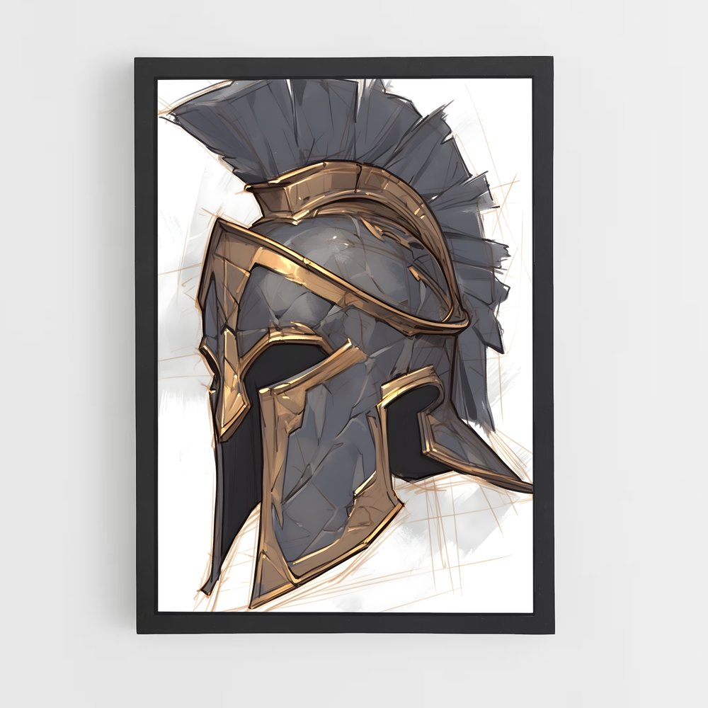 ap-roman helmet-4 cadre Noir