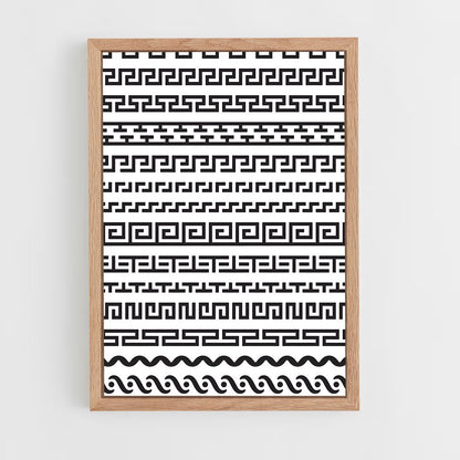 ap-roman patterns-3 cadre Bois clair