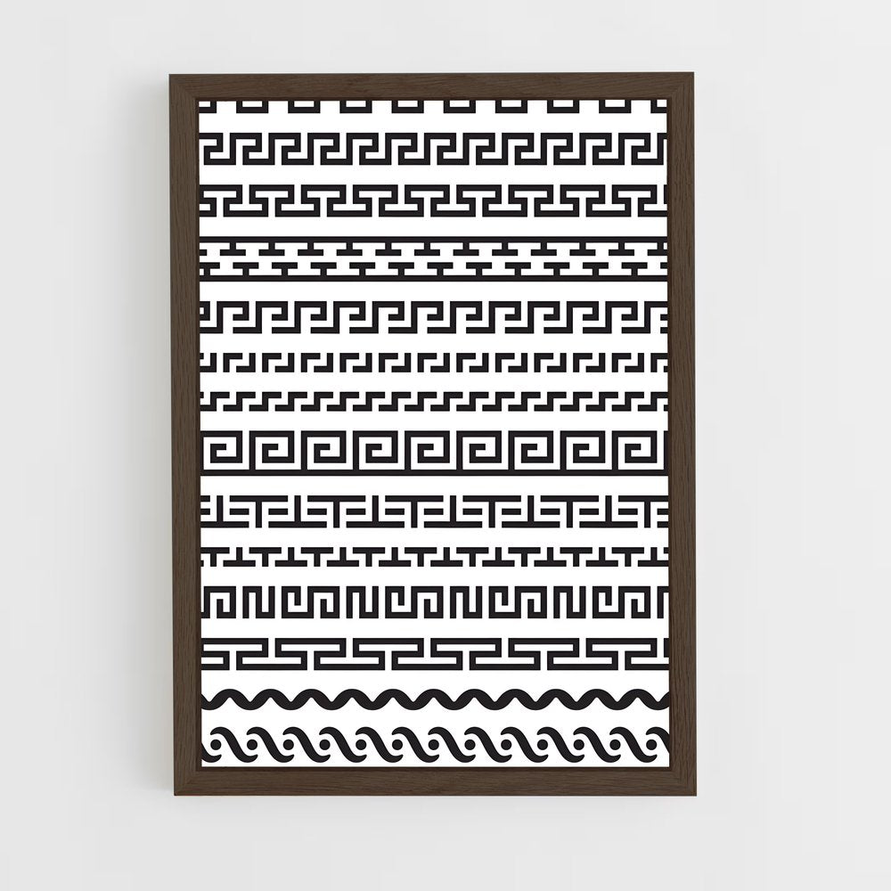 ap-roman patterns-3 cadre Bois foncé