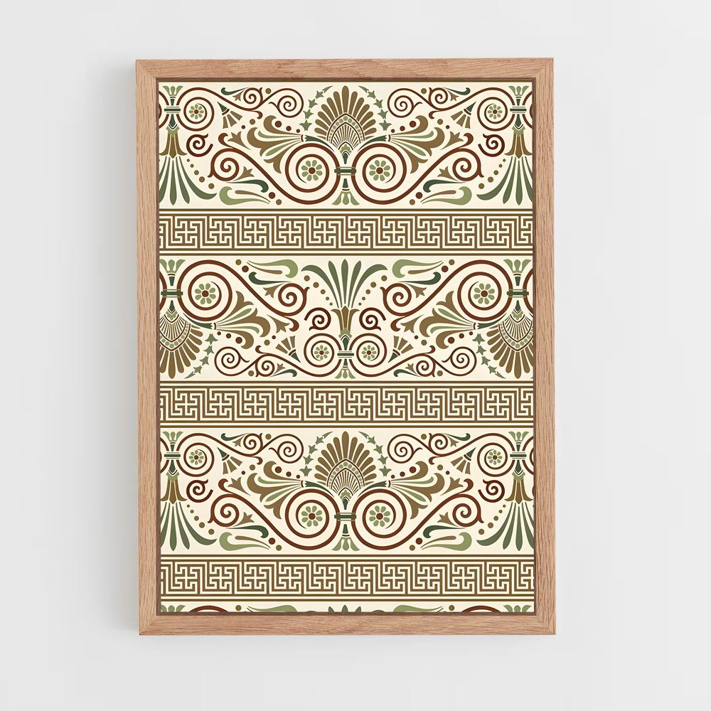 ap-roman patterns-6 cadre Bois clair