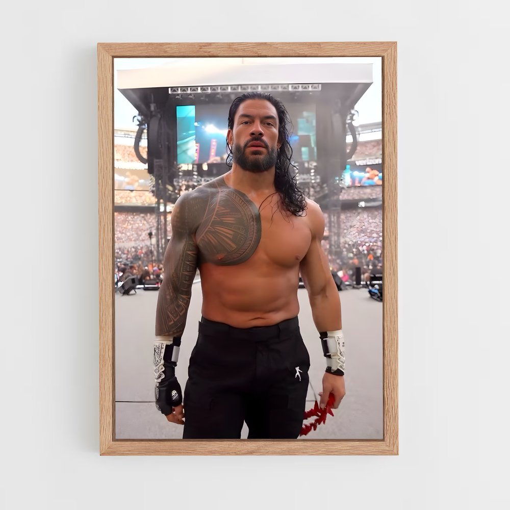 ap-roman reigns-1 cadre Bois clair
