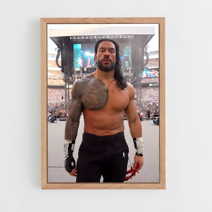 ap-roman reigns-1 cadre Bois clair