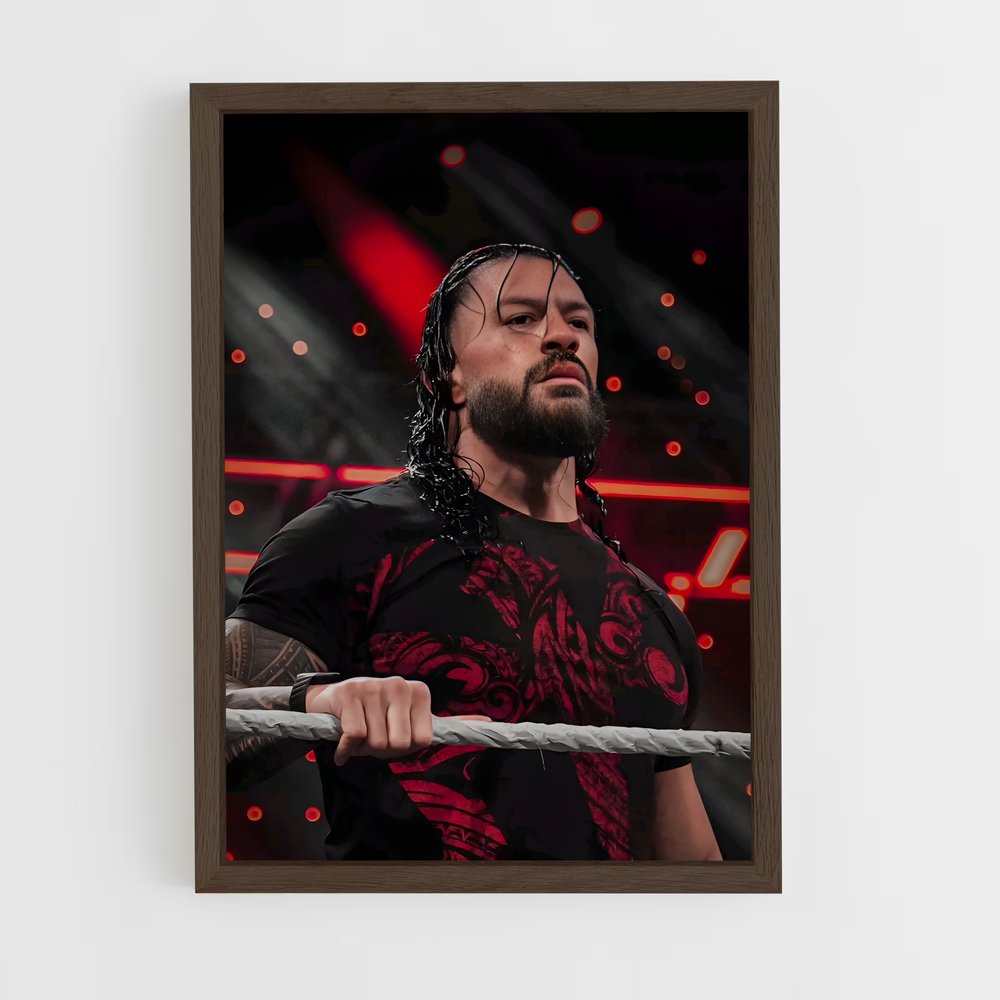 ap-roman reigns-10 cadre Bois foncé