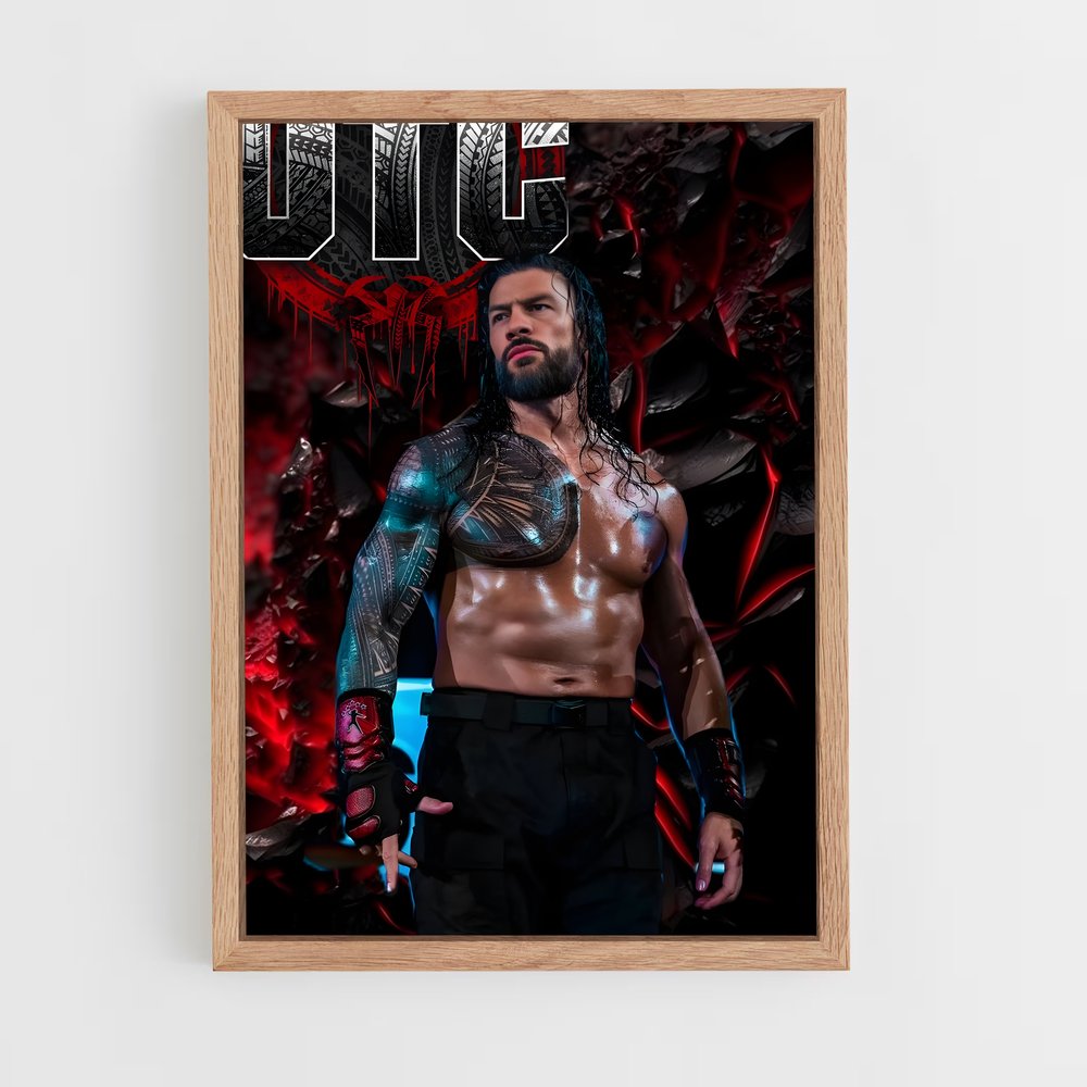 ap-roman reigns-11 cadre Bois clair