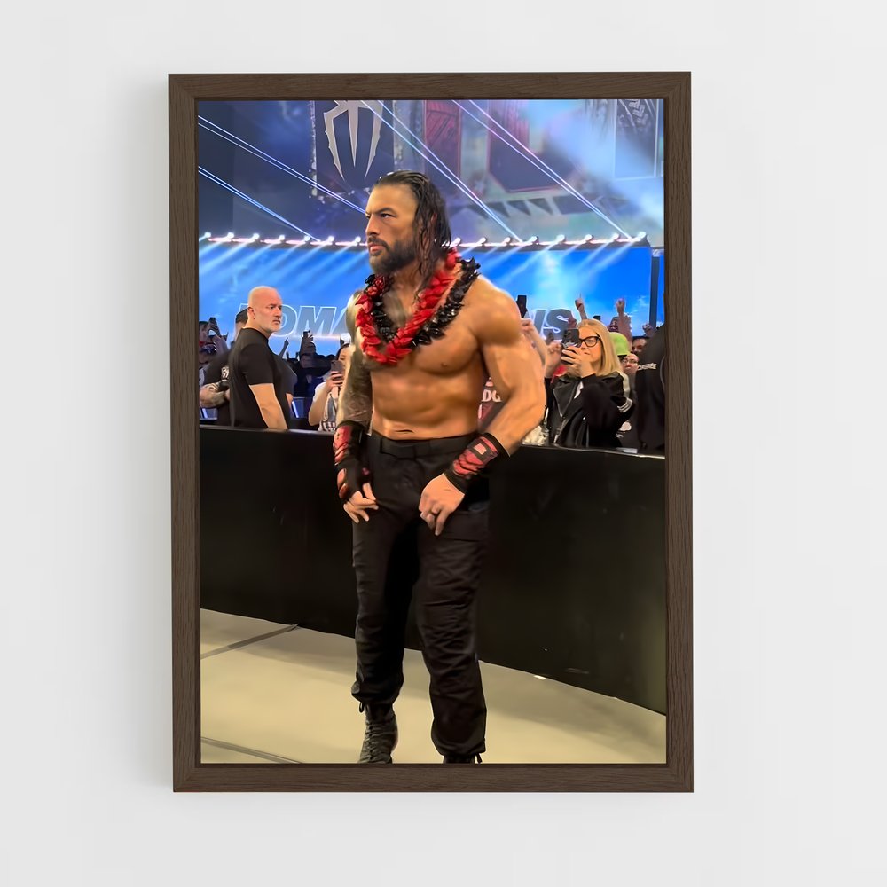 ap-roman reigns-3 cadre Bois foncé