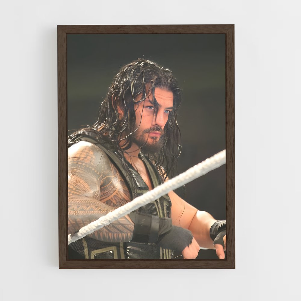 ap-roman reigns-4 cadre Bois foncé