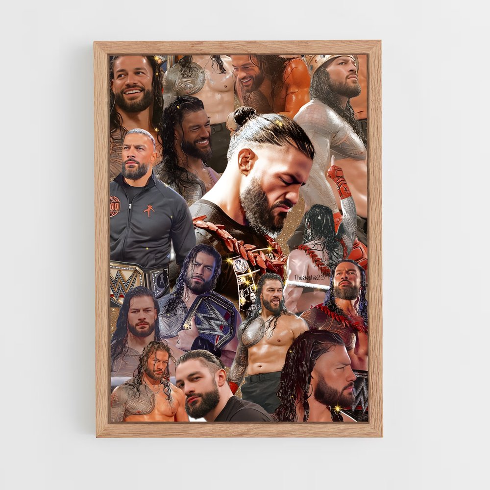 ap-roman reigns-6 cadre Bois clair