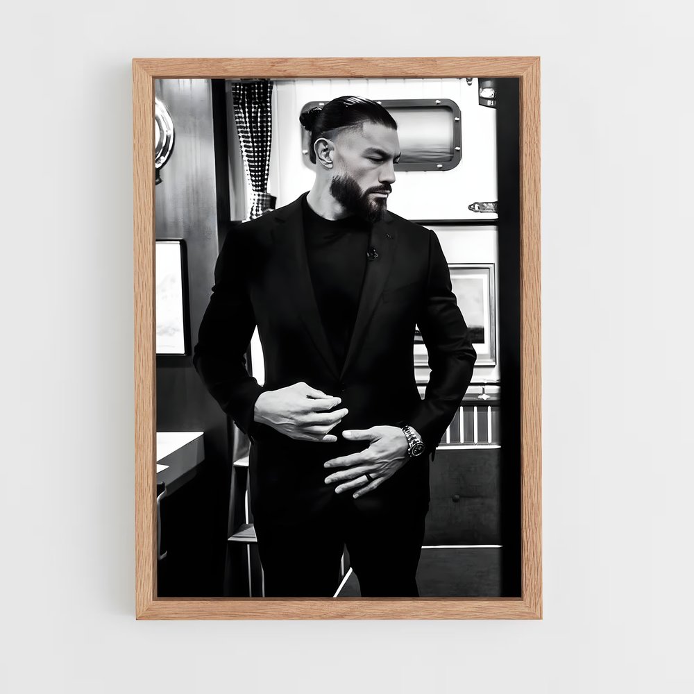 ap-roman reigns-8 cadre Bois clair