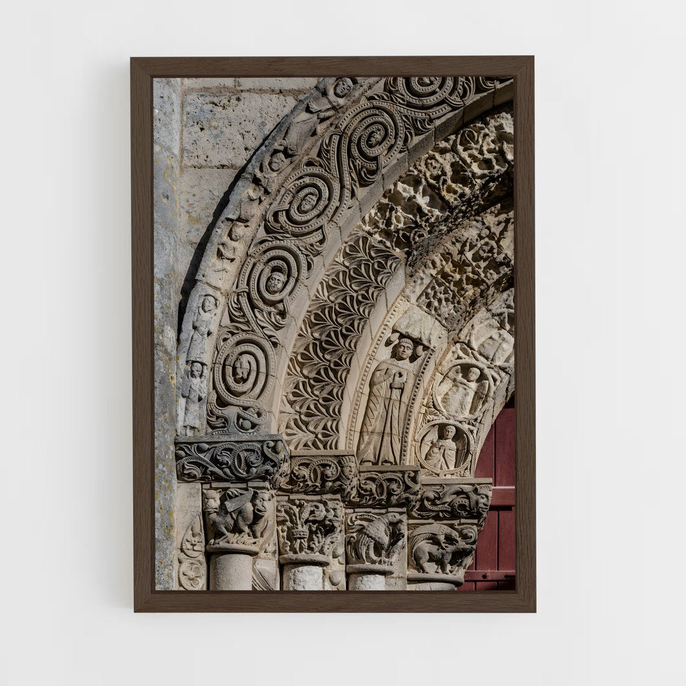 ap-romanesque architecture-6 cadre Bois foncé