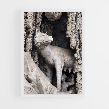 ap-romulus and remus-2 cadre Blanc