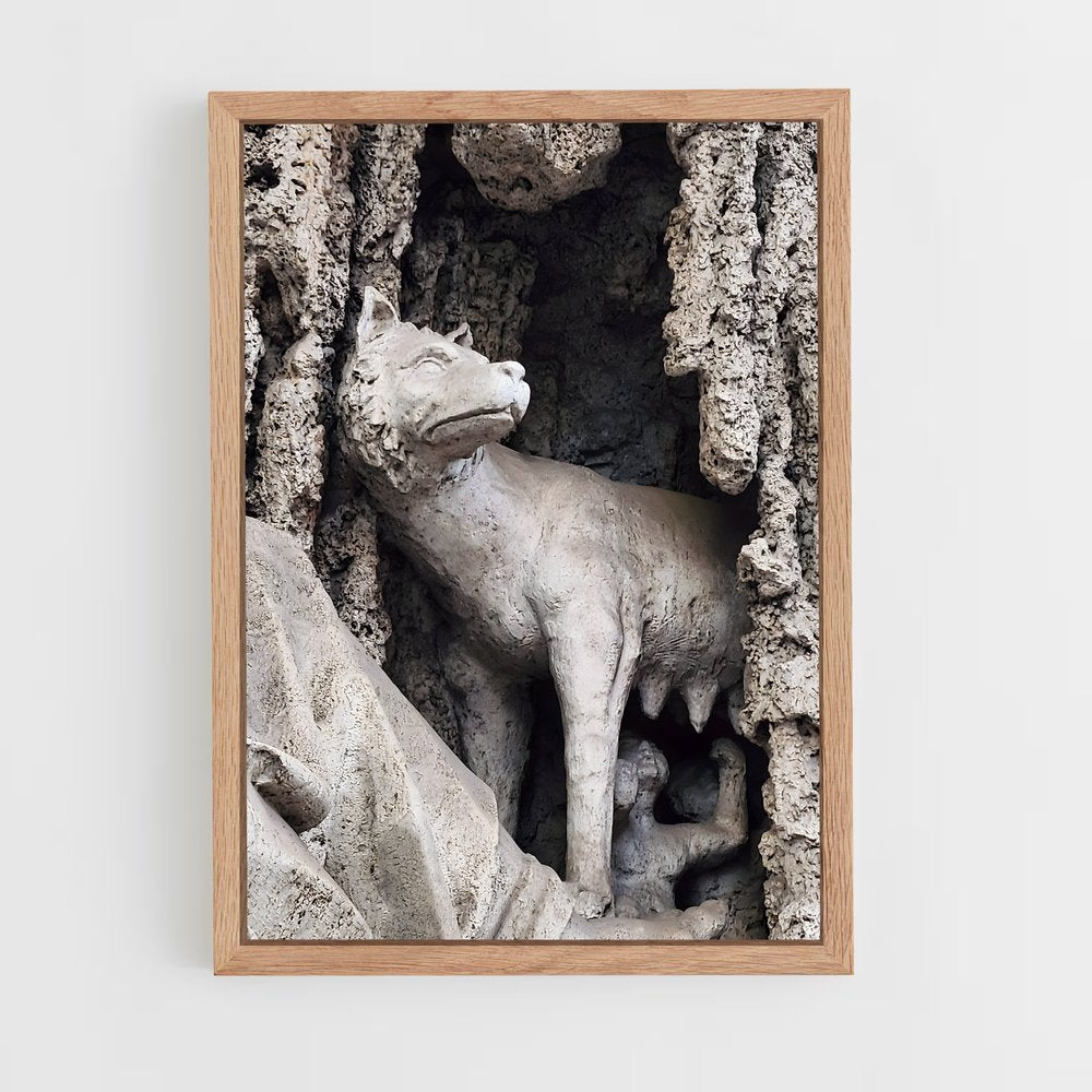 ap-romulus and remus-2 cadre Bois clair