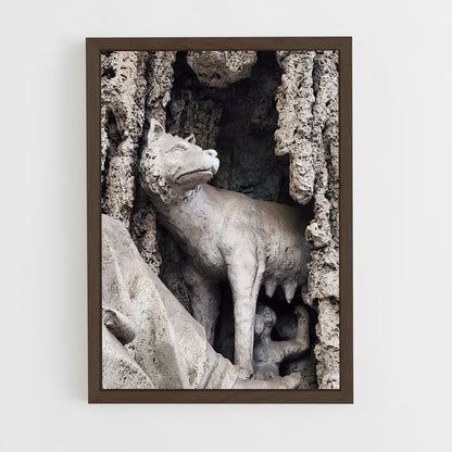ap-romulus and remus-2 cadre Bois foncé