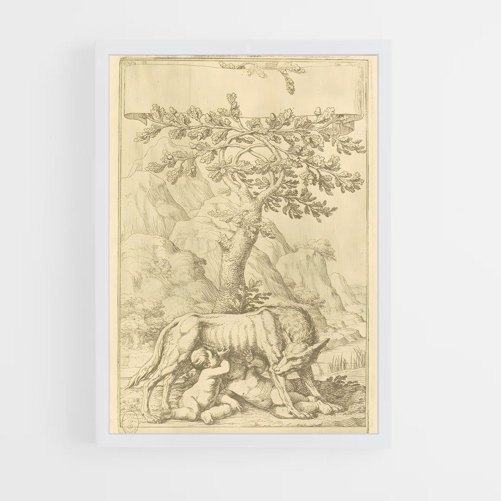 ap-romulus and remus-3 cadre Blanc