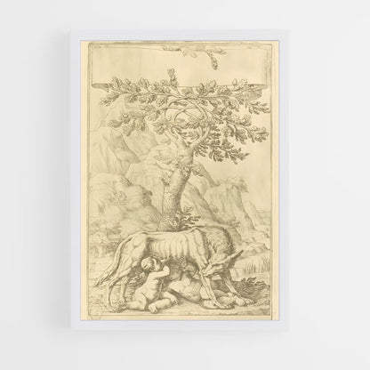 ap-romulus and remus-3 cadre Blanc