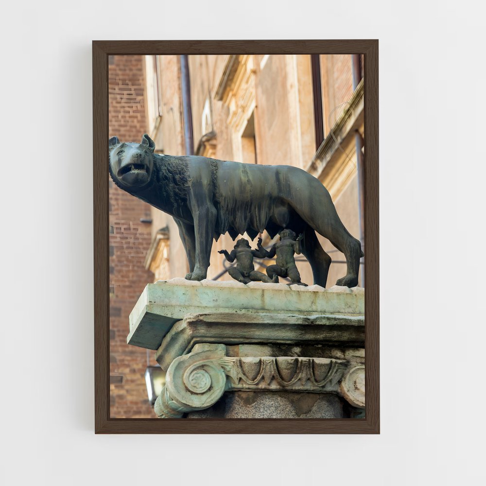 ap-romulus and remus-5 cadre Bois foncé