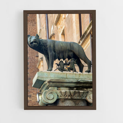 ap-romulus and remus-5 cadre Bois foncé