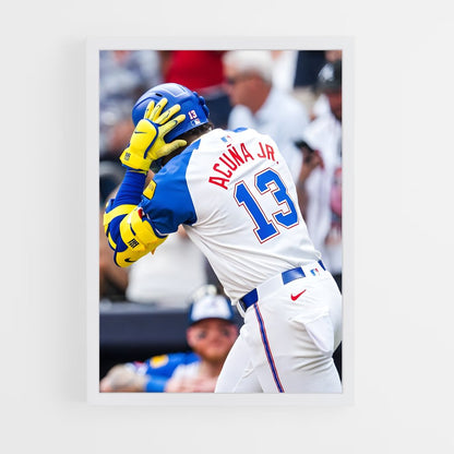 ap-ronald acuna jr-12 cadre Blanc