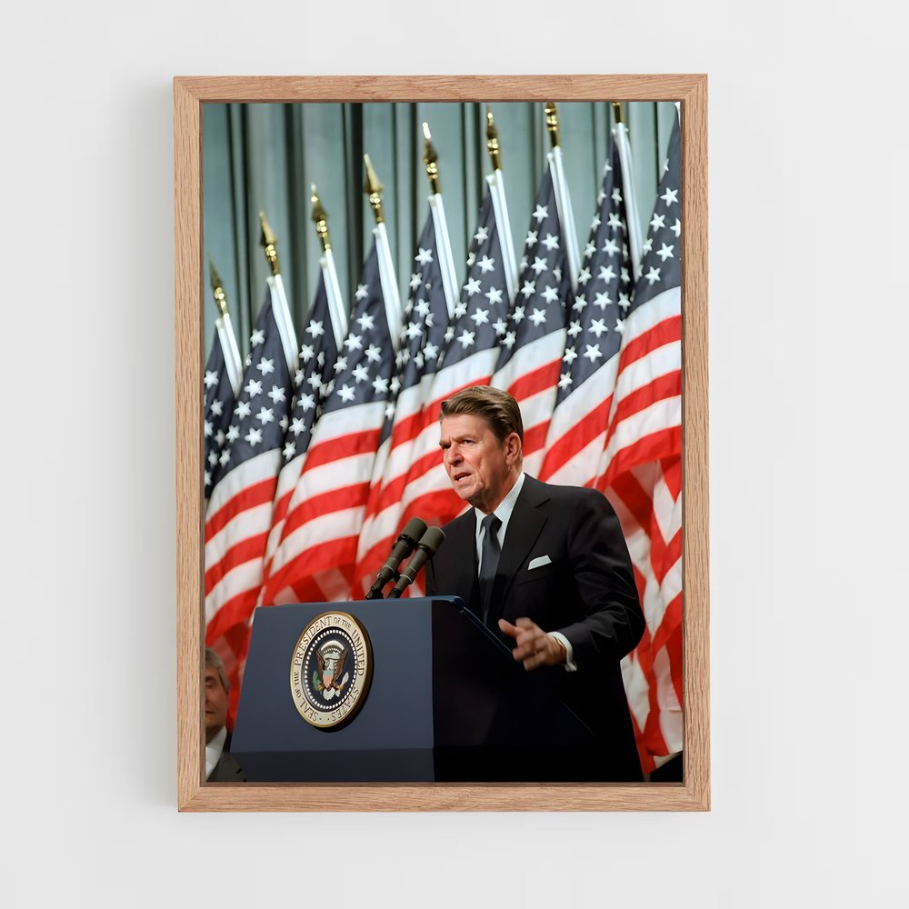 ap-ronald reagan-1 cadre Bois clair