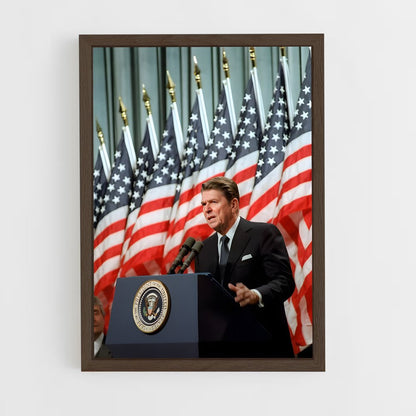 ap-ronald reagan-1 cadre Bois foncé