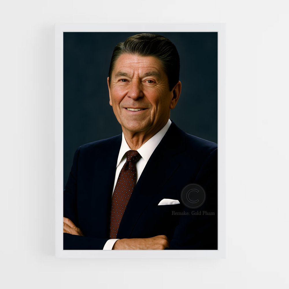 ap-ronald reagan-2 cadre Blanc