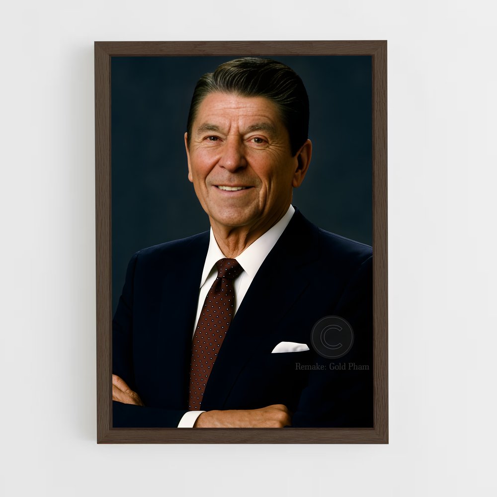 ap-ronald reagan-2 cadre Bois foncé