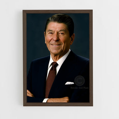 ap-ronald reagan-2 cadre Bois foncé