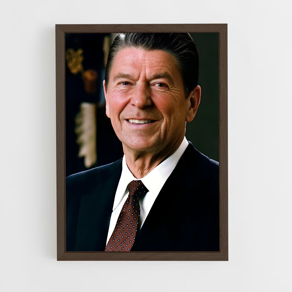 ap-ronald reagan-4 cadre Bois foncé