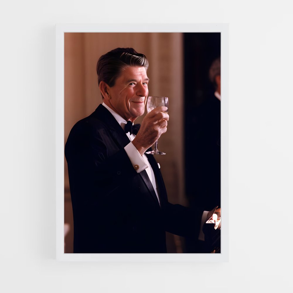 ap-ronald reagan-5 cadre Blanc