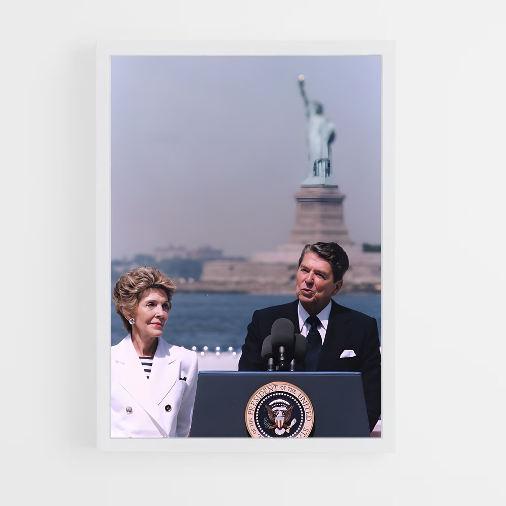 ap-ronald reagan-6 cadre Blanc