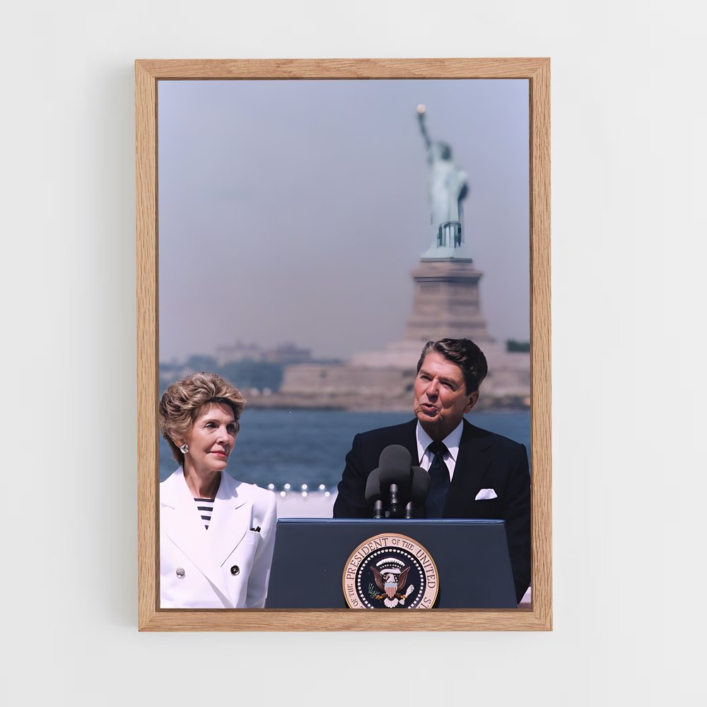 ap-ronald reagan-6 cadre Bois clair