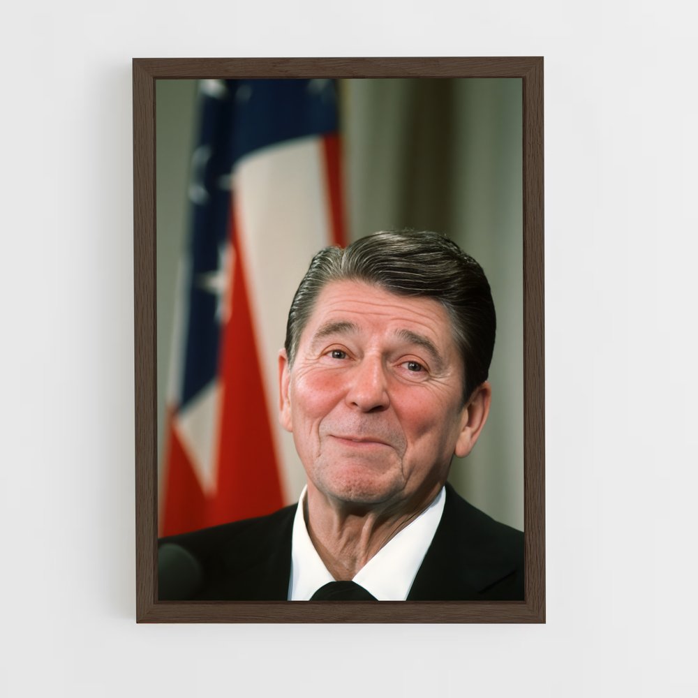 ap-ronald reagan-7 cadre Bois foncé